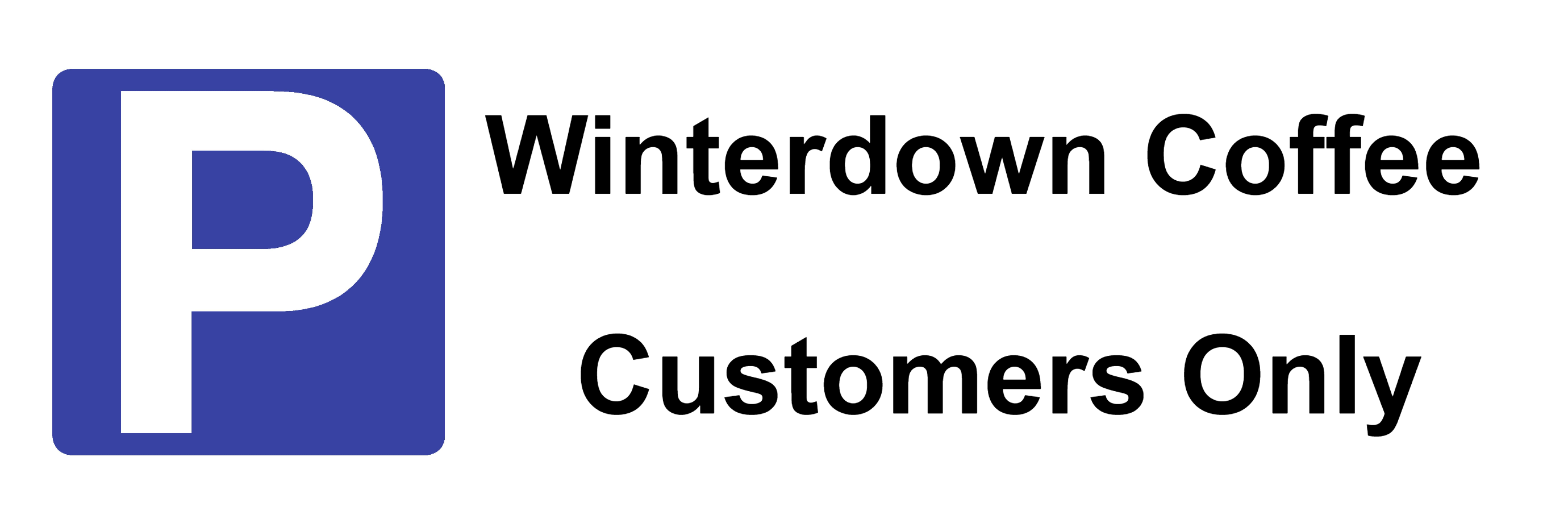 Custom Parking Sign Landscape | P Symbol