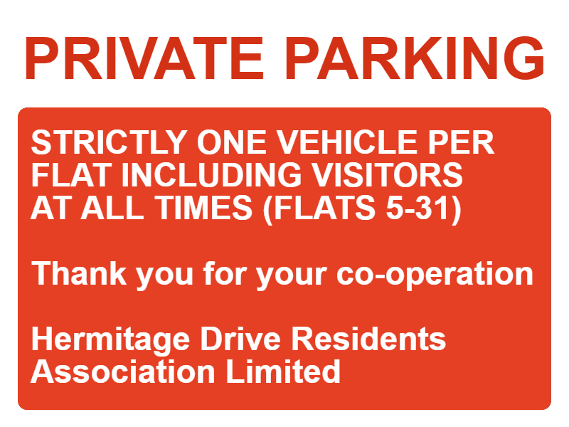 Custom Parking Sign