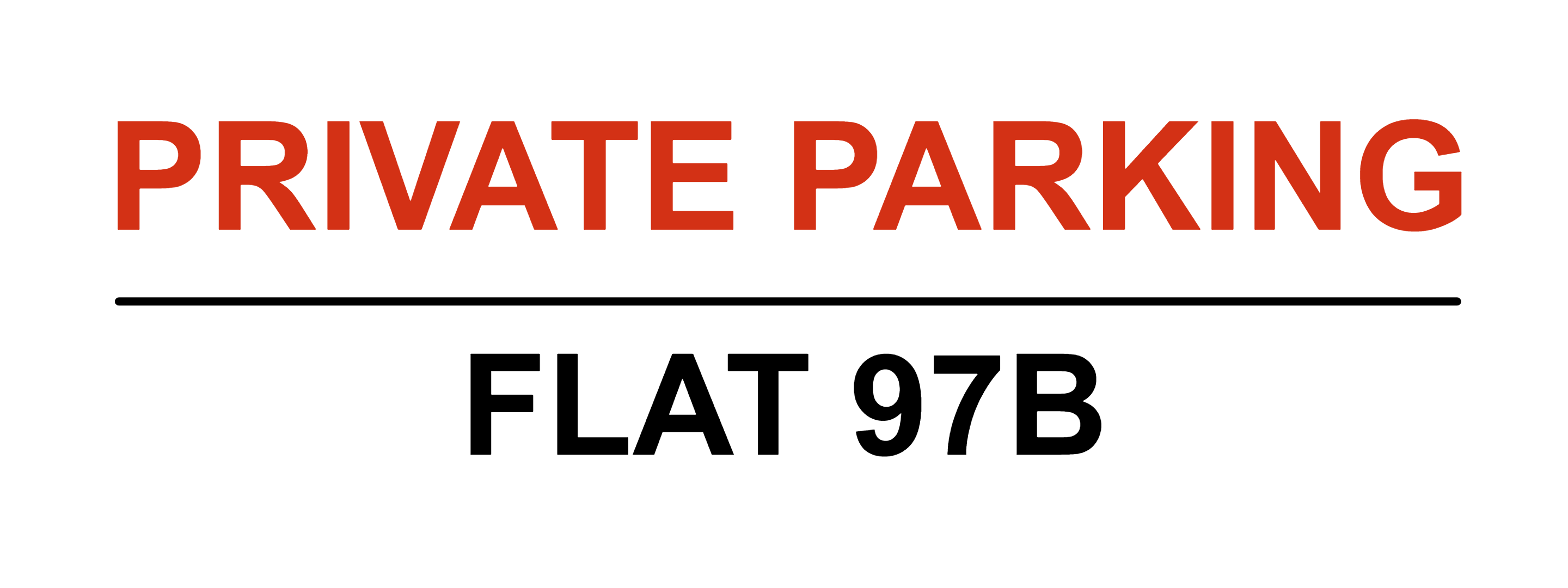 Custom Landscape Parking Sign