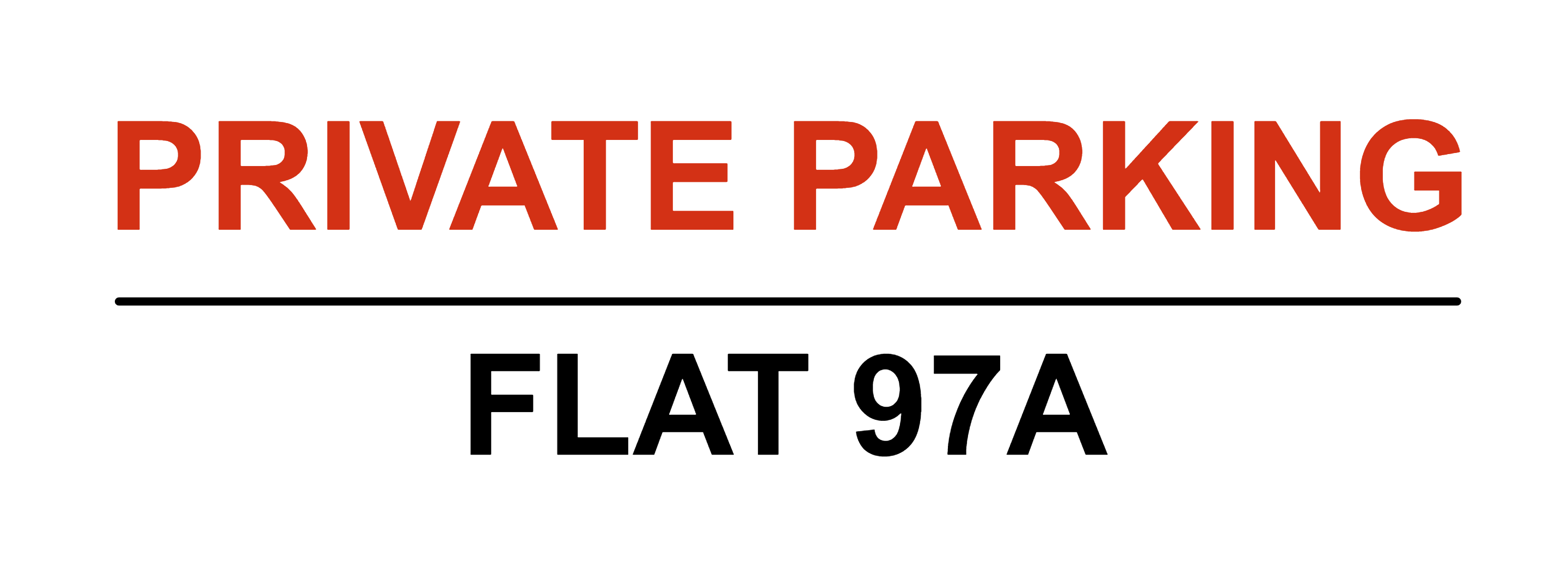 Custom Landscape Parking Sign