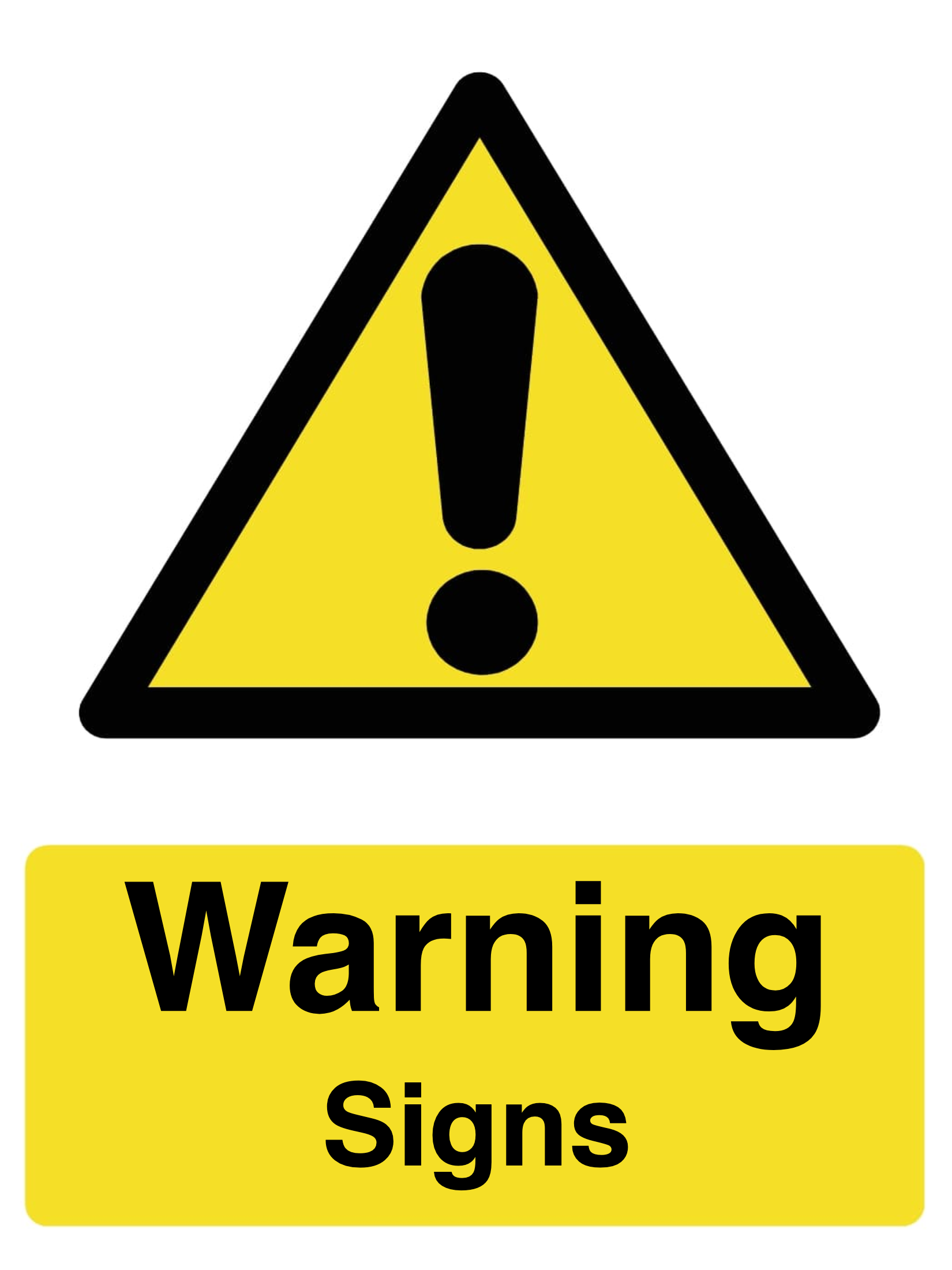 Custom Warning Sign Portrait