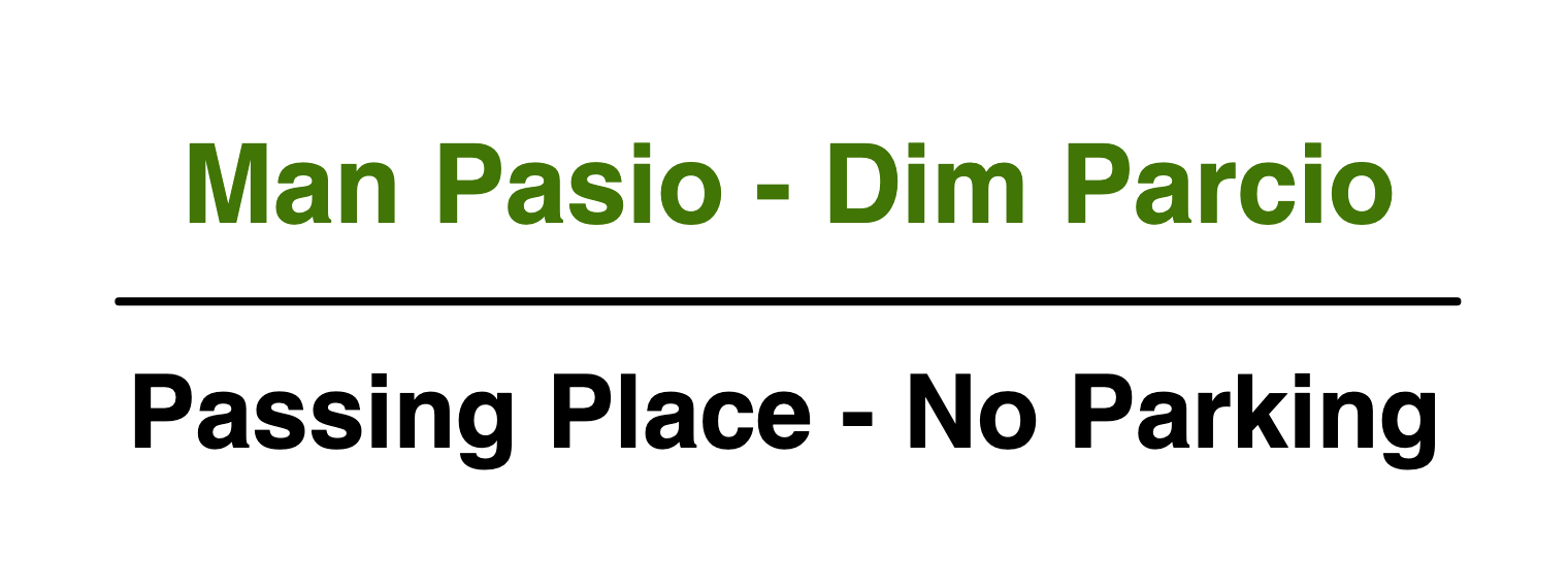 Custom Landscape Parking Sign