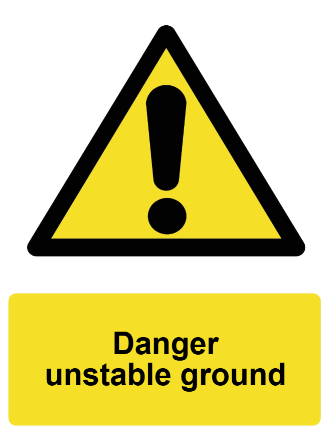 Custom Warning Sign Portrait
