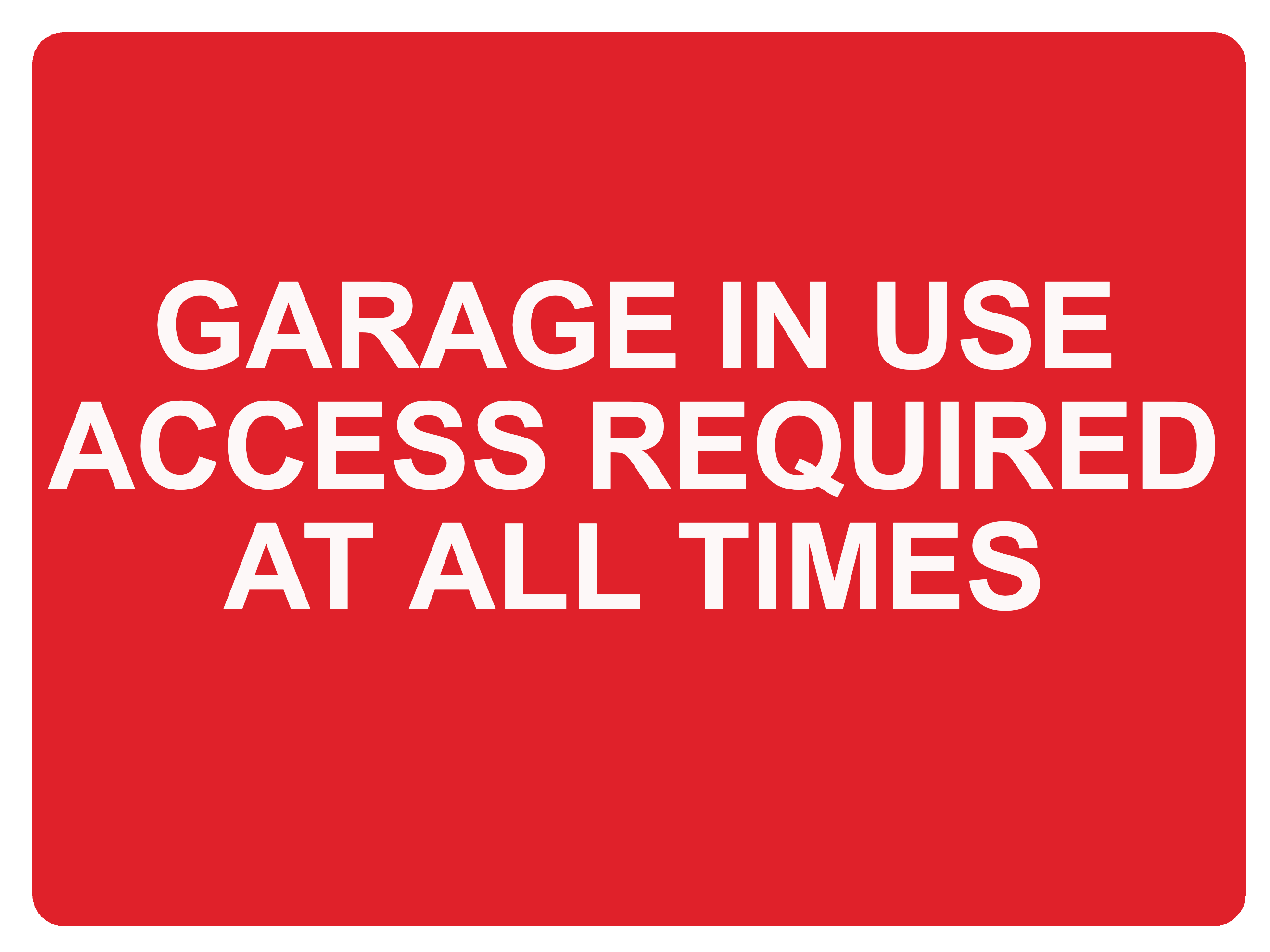 Custom Red Sign Landscape