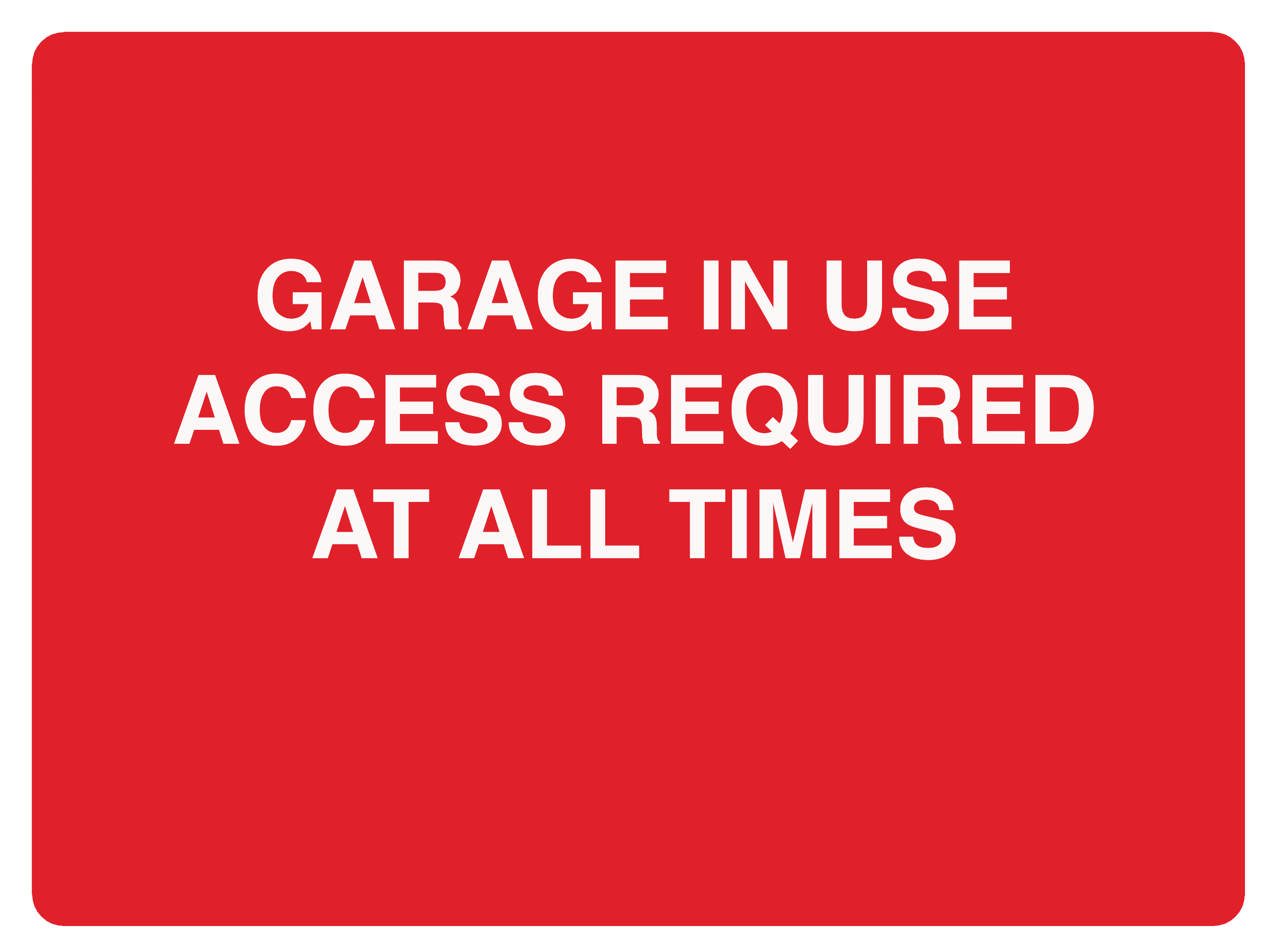 Custom Red Sign Landscape
