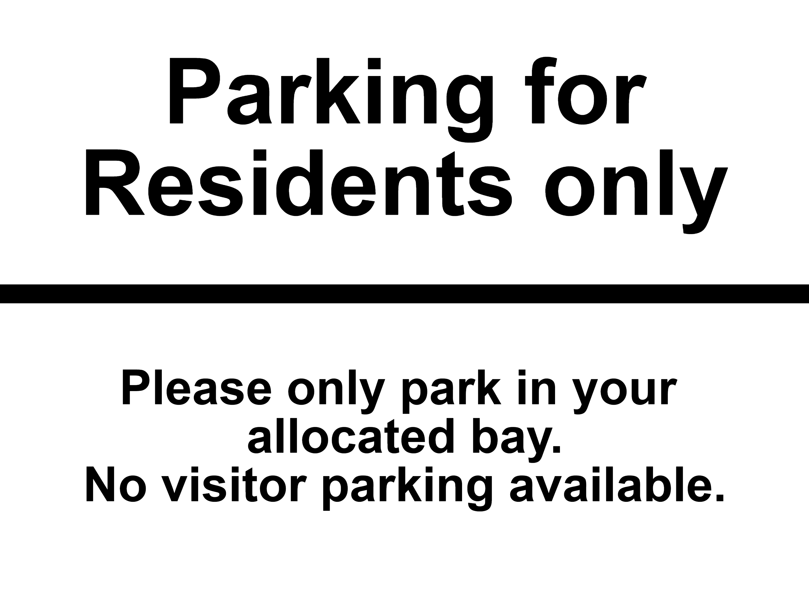 Custom White Sign Landscape