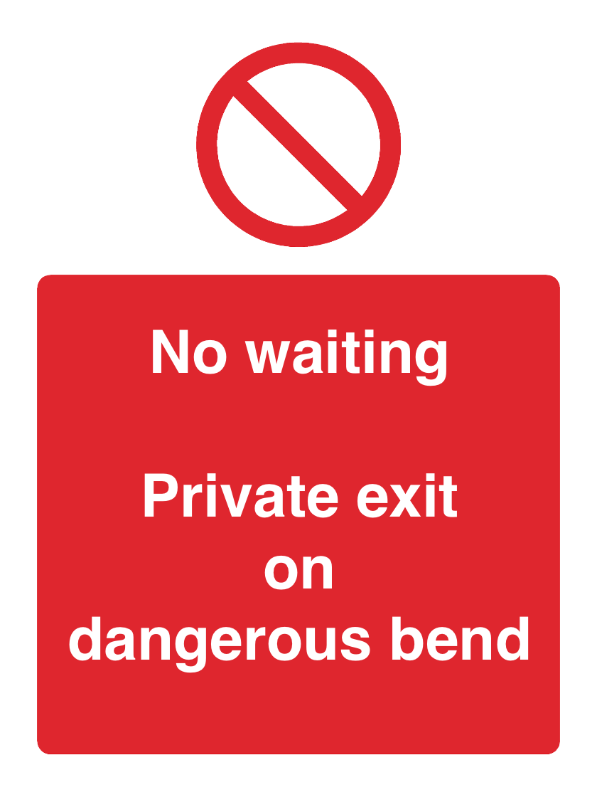 Custom Prohibition Sign Portrait