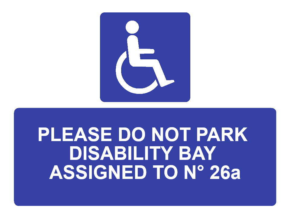 Custom Disabled Sign