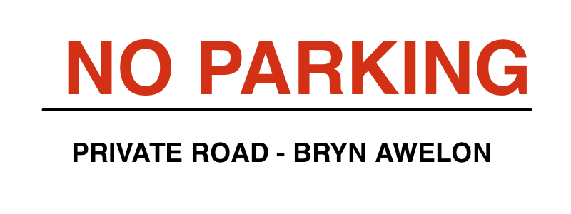 Custom Landscape Parking Sign