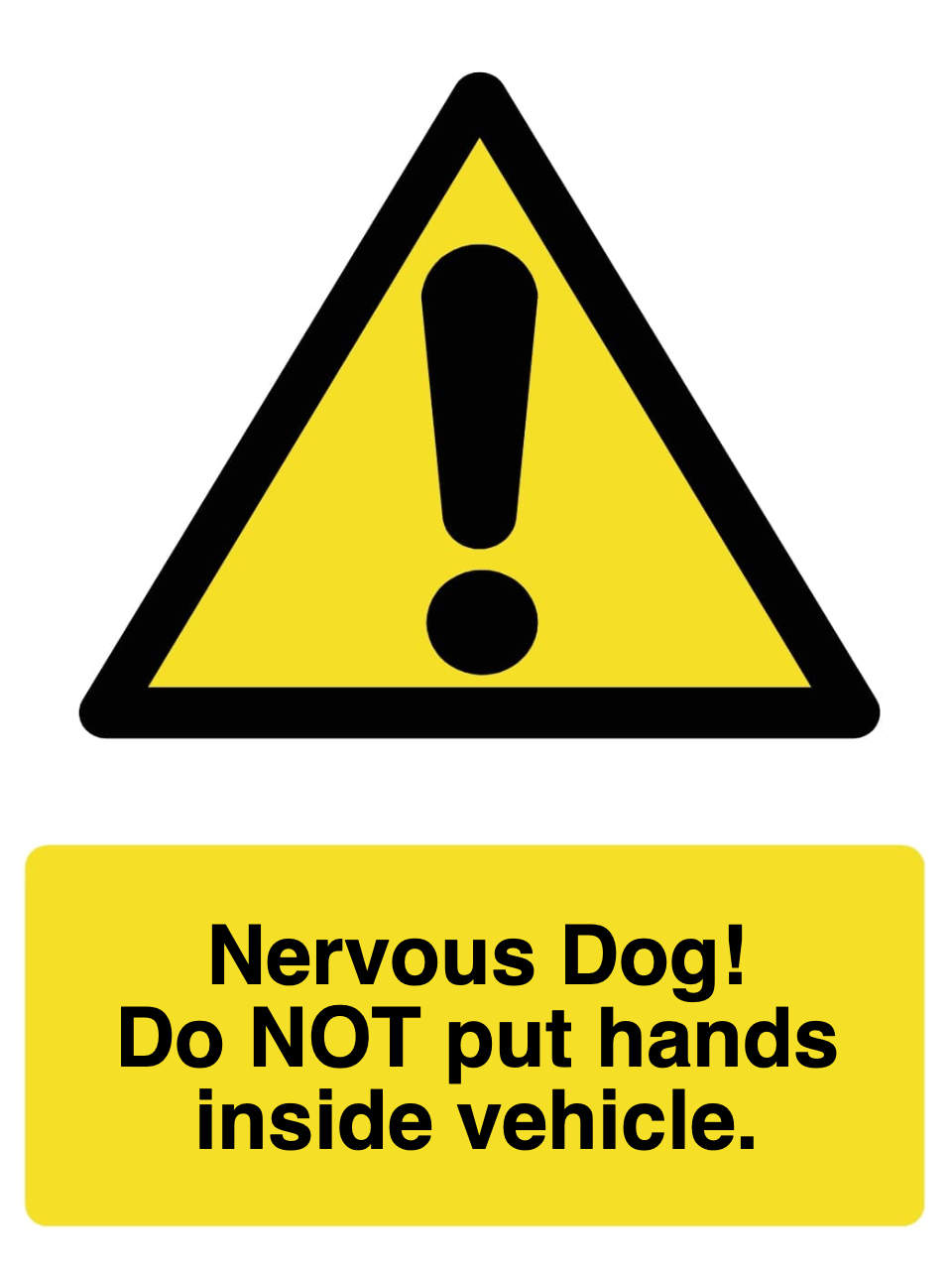 Custom Warning Sign Portrait