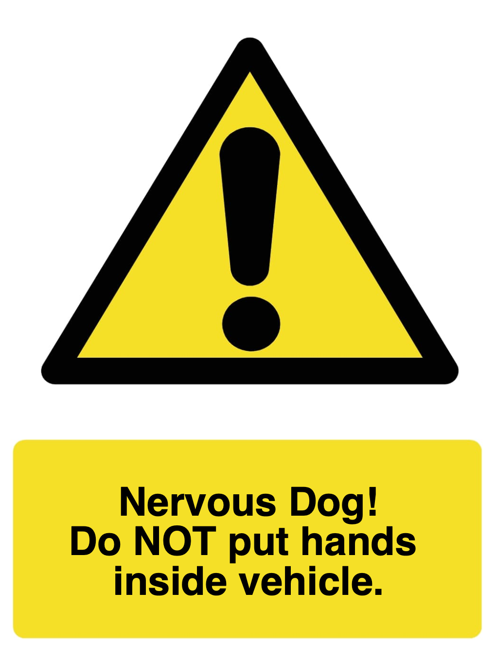 Custom Warning Sign Portrait