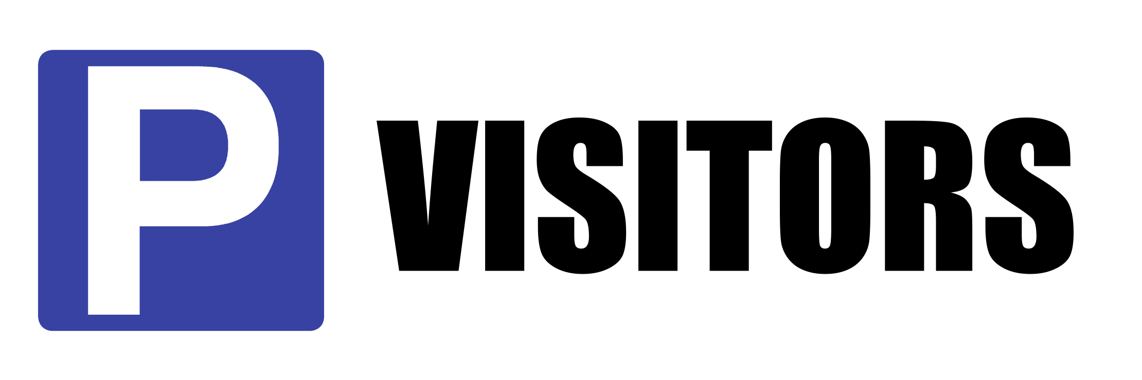 Custom Parking Sign Landscape | P Symbol