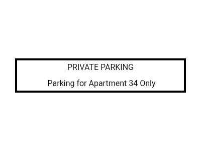 Custom White Sign Landscape