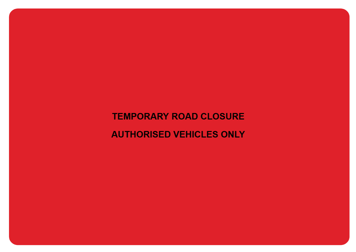Custom Red Sign Landscape