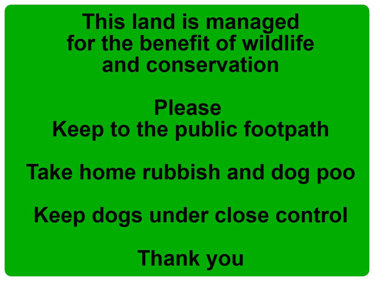 Custom Green Sign Landscape