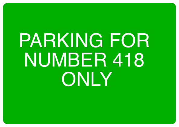 Custom Green Sign Landscape