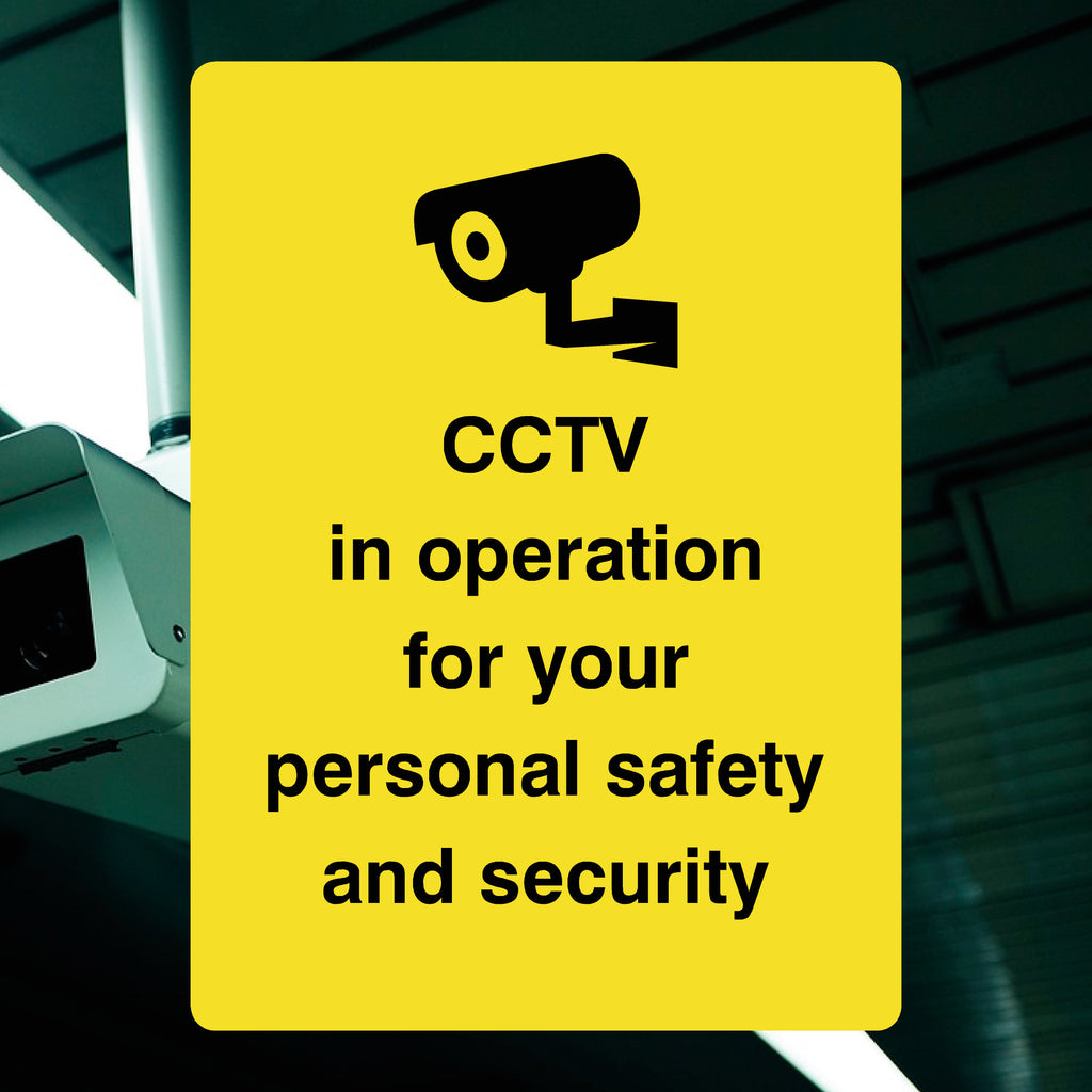 V3 Sign CCTV In Operation Safety Sign | UK Made – The Sign Shed
