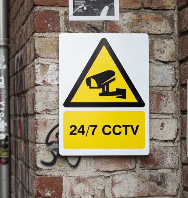 24/7 CCTV Surveillance Sign | Security Signs UK – The Sign Shed