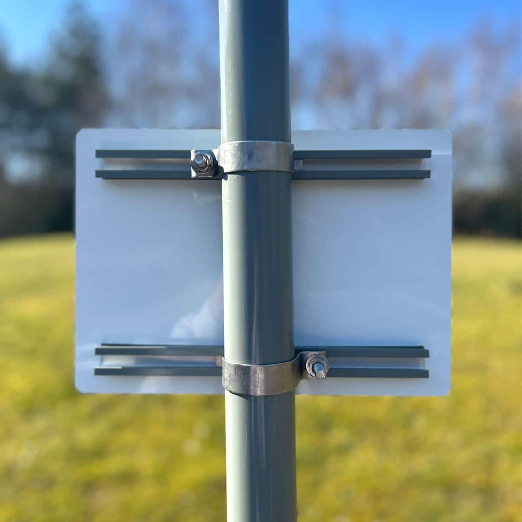 Parking Sign with channels REAR - The Sign Shed