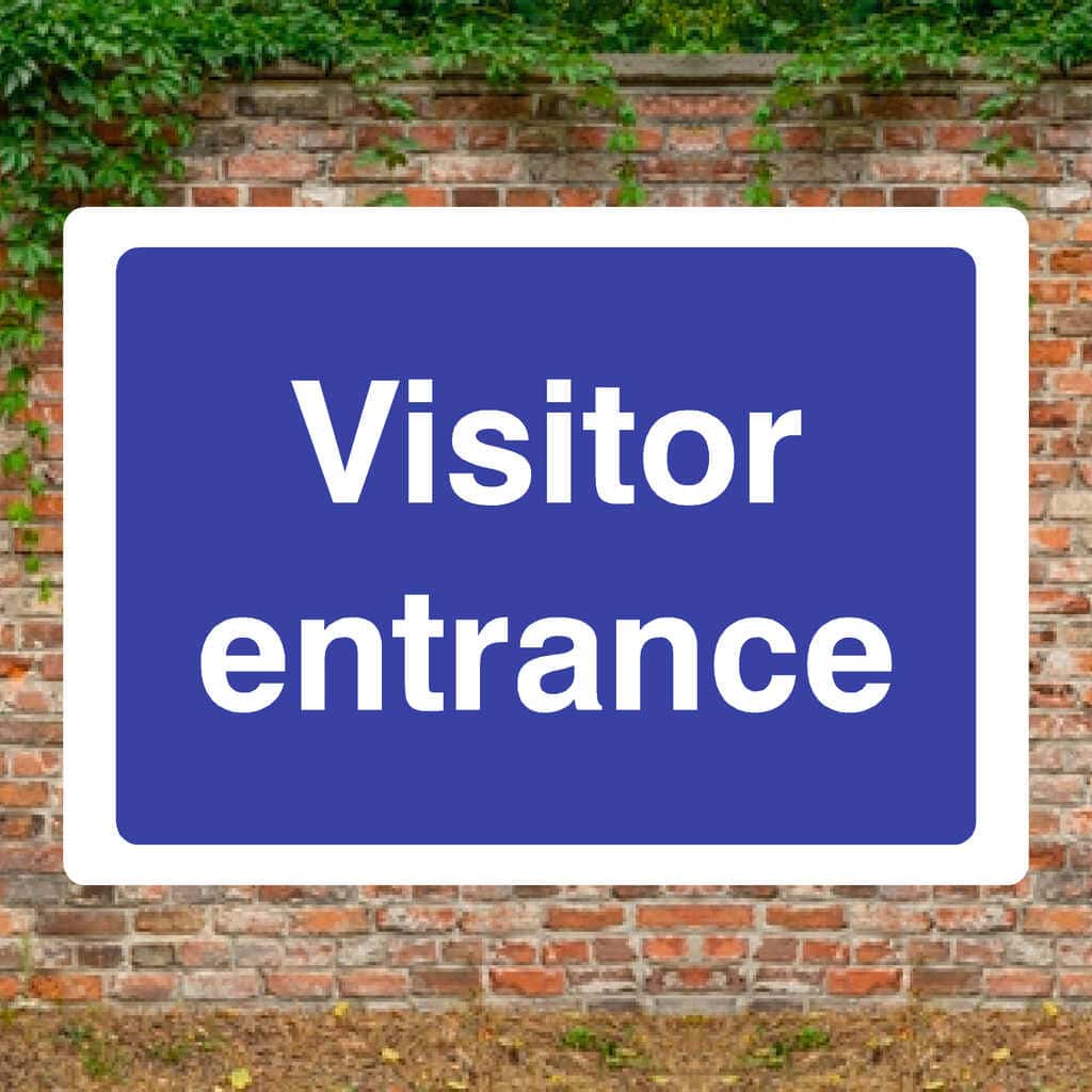 Visitor Entrance Sign – Durable UK Safety Signage