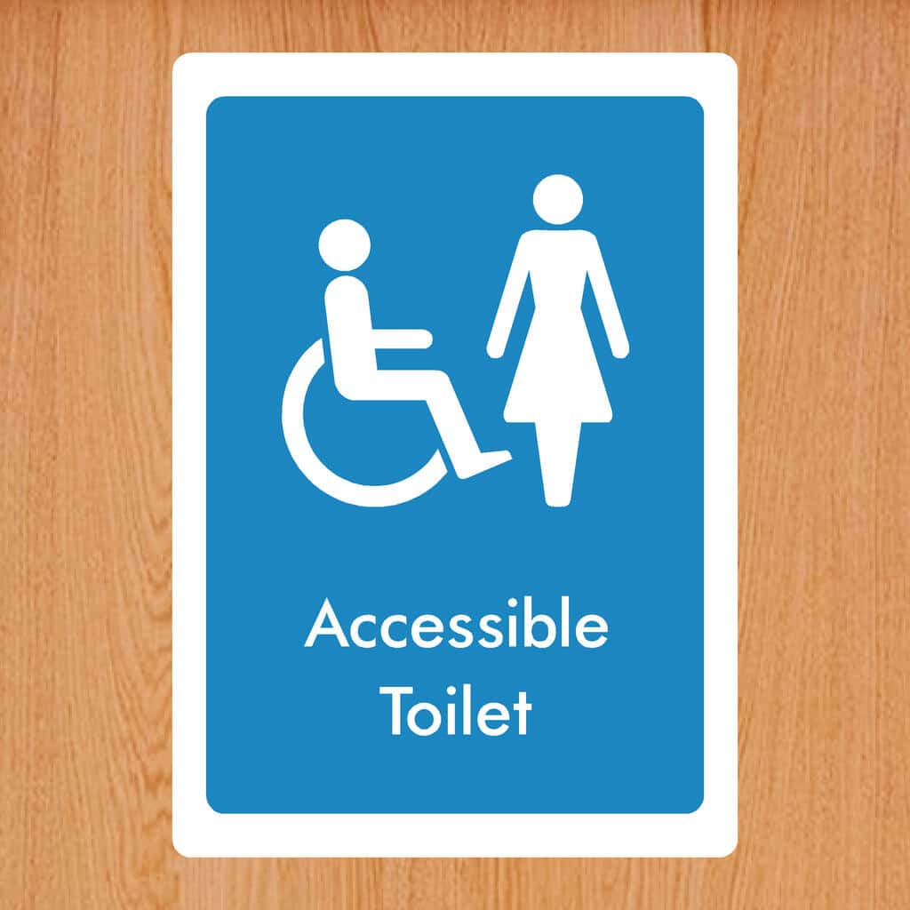 Accessible Disabled Toilet Signs Compliant Durable Accessible Disabled Toilet Signs Compliant Durable