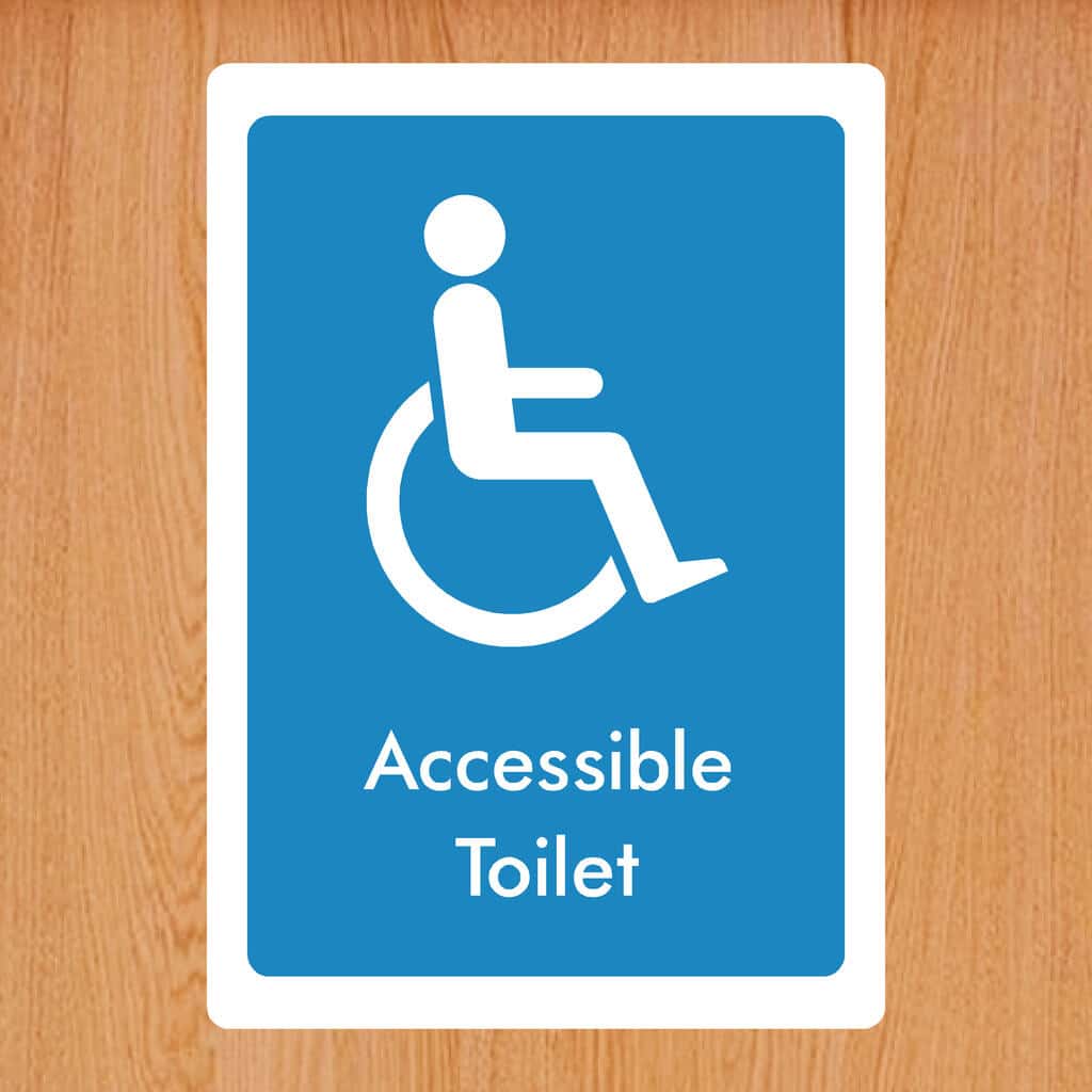 Acessable Sign Ada Compliant Toilet Sign ADA Women Restroom Sign. Handicap Accessible