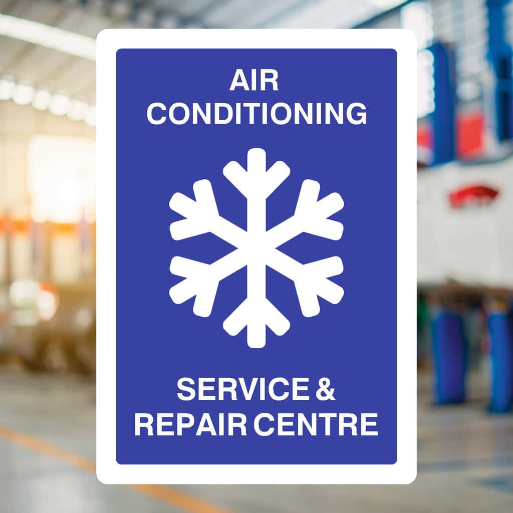 Auto Ac Signs Air Conditioning Service Sign – Garage & Workshop