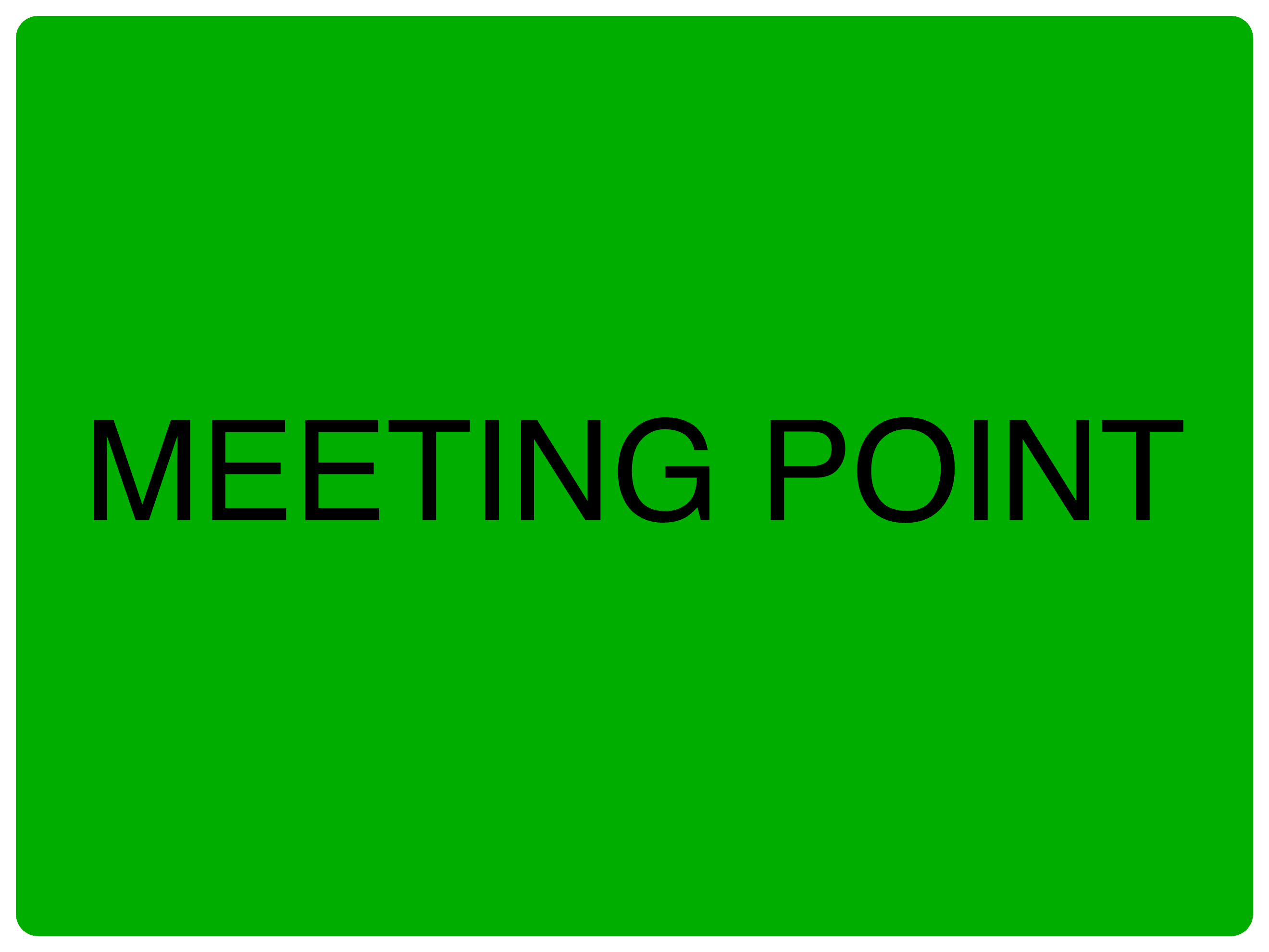 Custom Green Sign Landscape