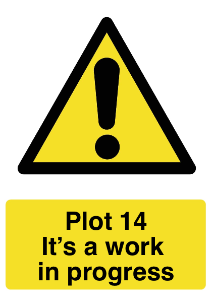 Custom Warning Sign Portrait