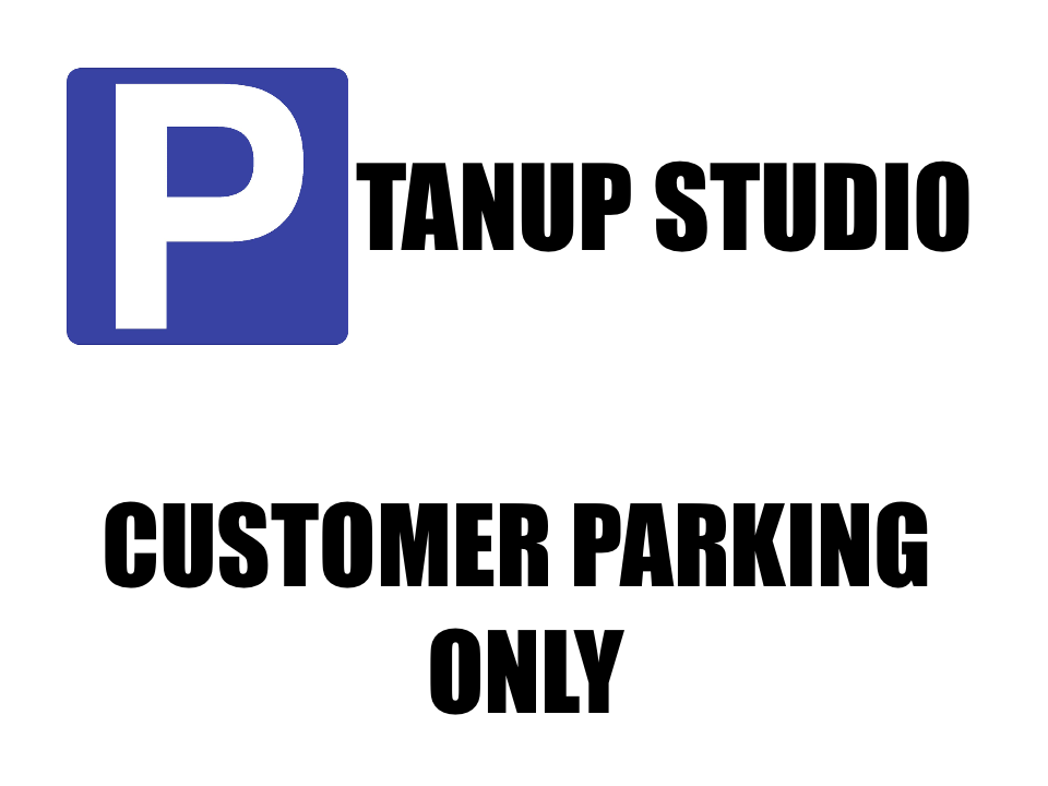 Custom Parking Sign | P Symbol Black Design