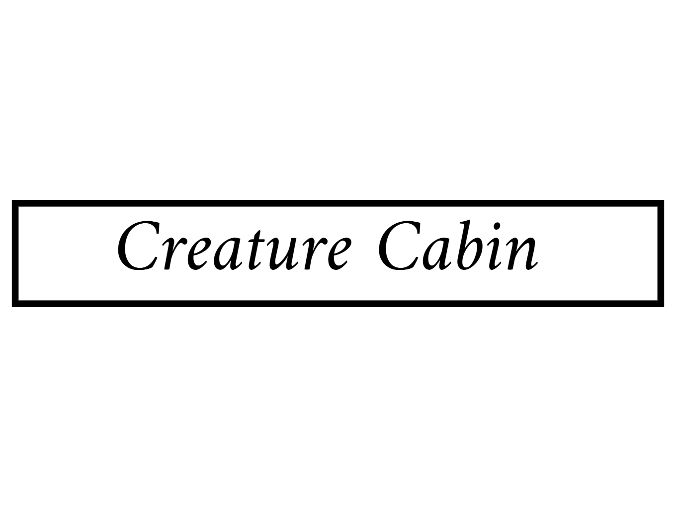 Custom White Sign Landscape