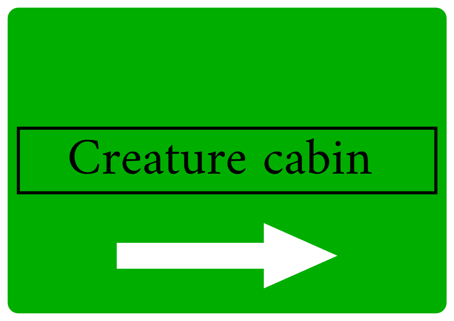 Custom Green Sign Right Arrow Landscape