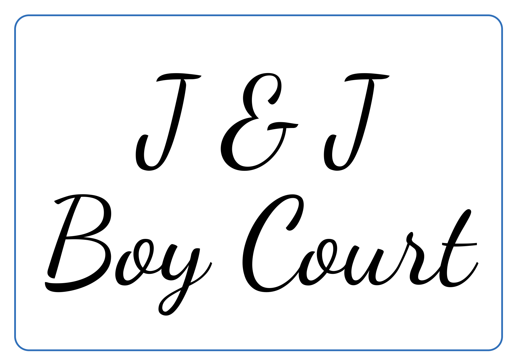 Custom White Sign Landscape