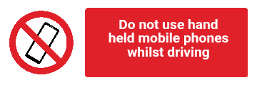 Custom No Mobile Phones Sign Landscape 
