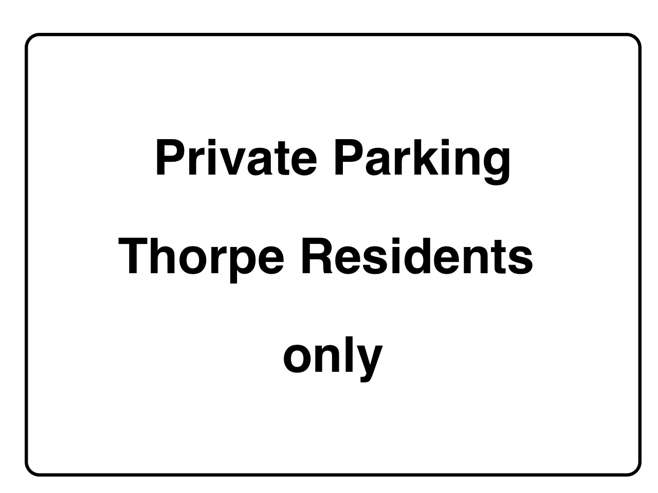Custom White Sign Landscape