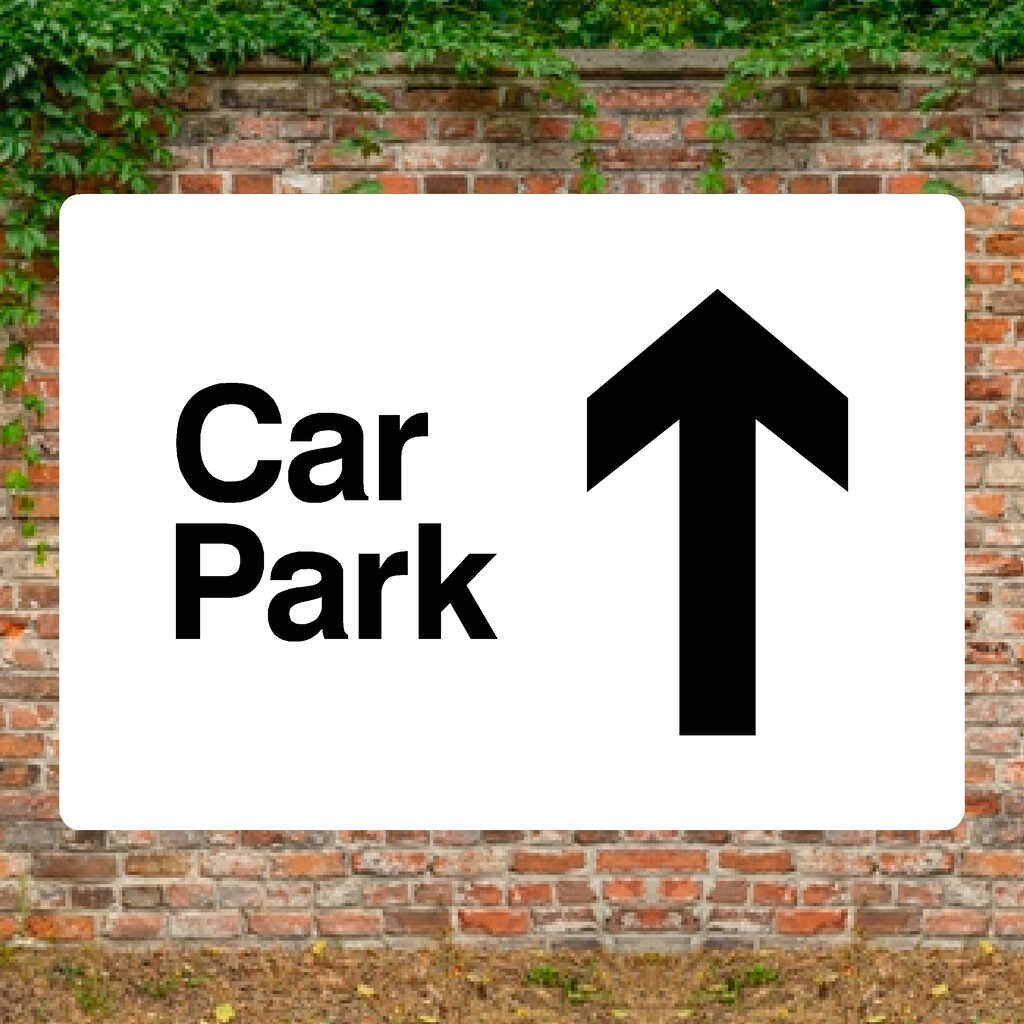 Car Park Up Arrow Sign - The Sign Shed