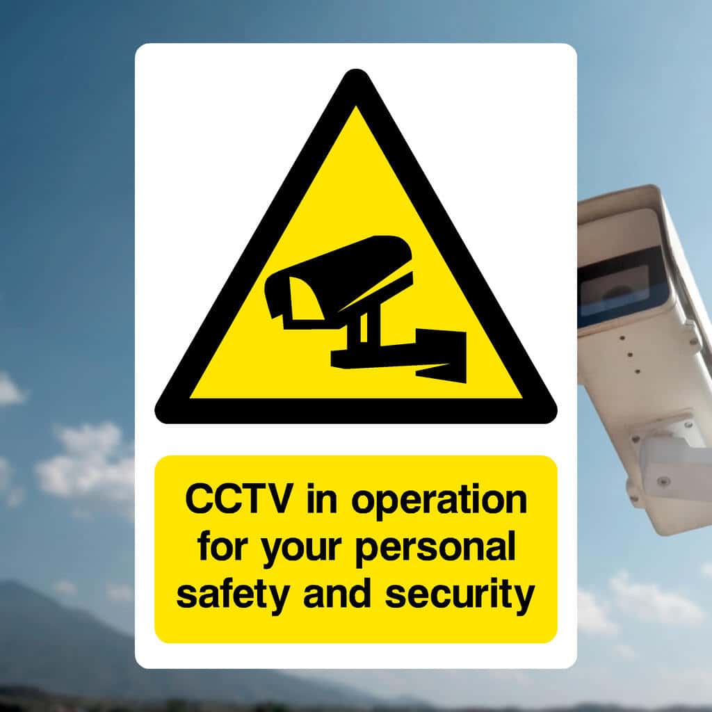System Inoperation Sign CCTV In Operation Sign – Security & Safety Sign – The Sign Shed