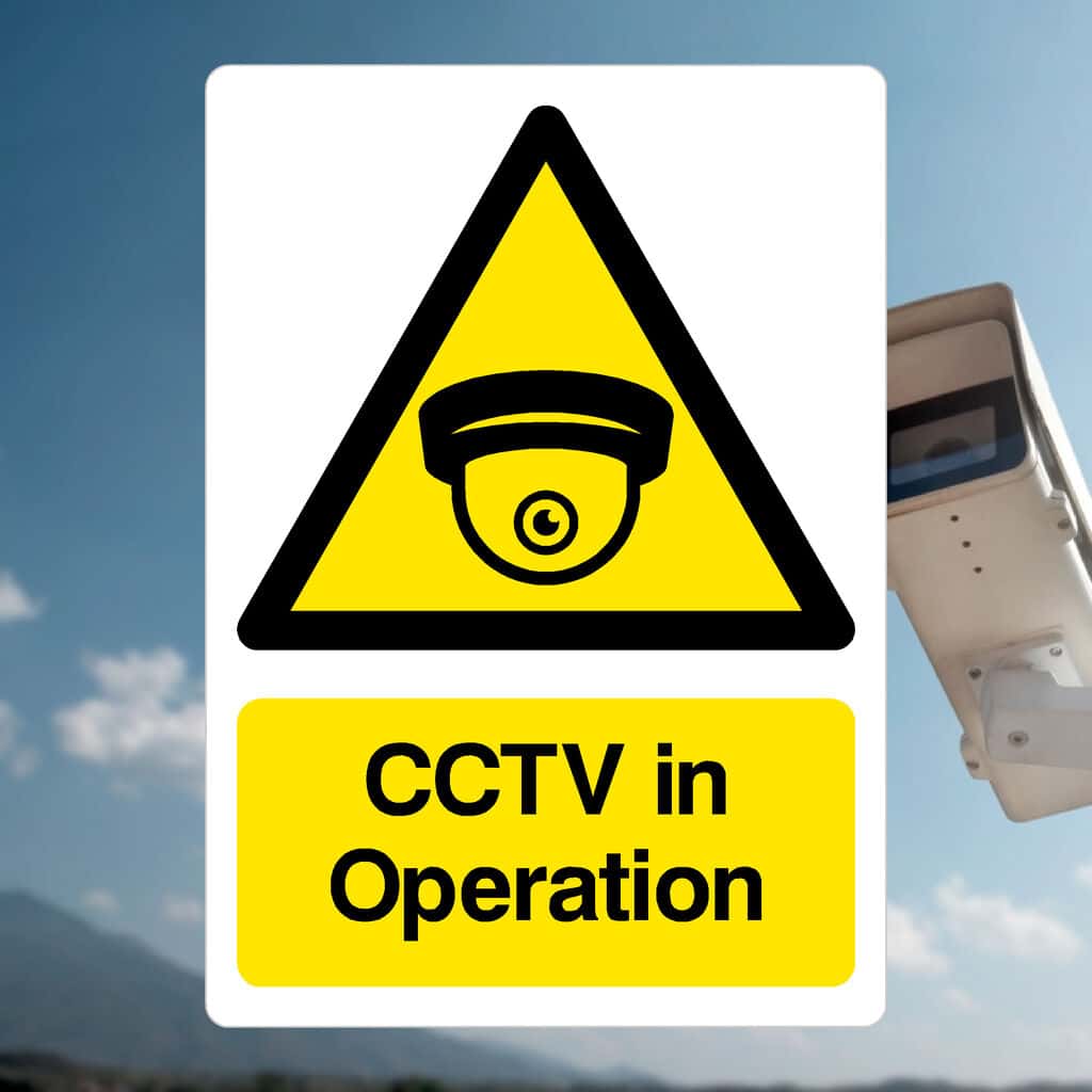 System Inoperation Sign CCTV In Operation Security Sign UK – The Sign Shed