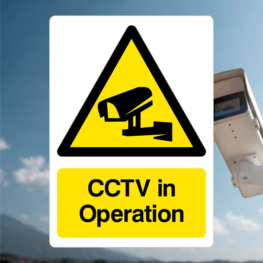 Cttv Camera Warning CCTV Warning Sign For Security