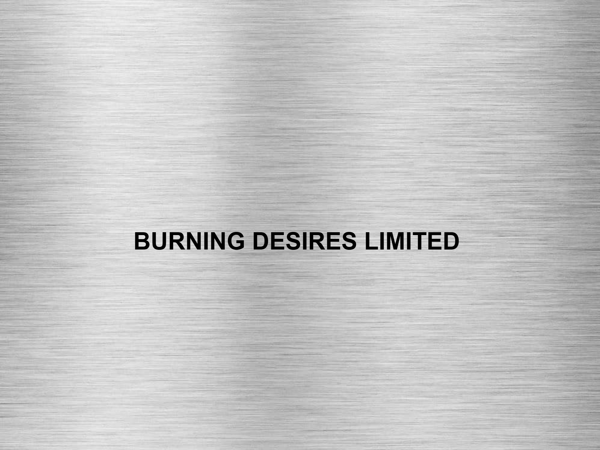 Customised Brushed Silver Sign