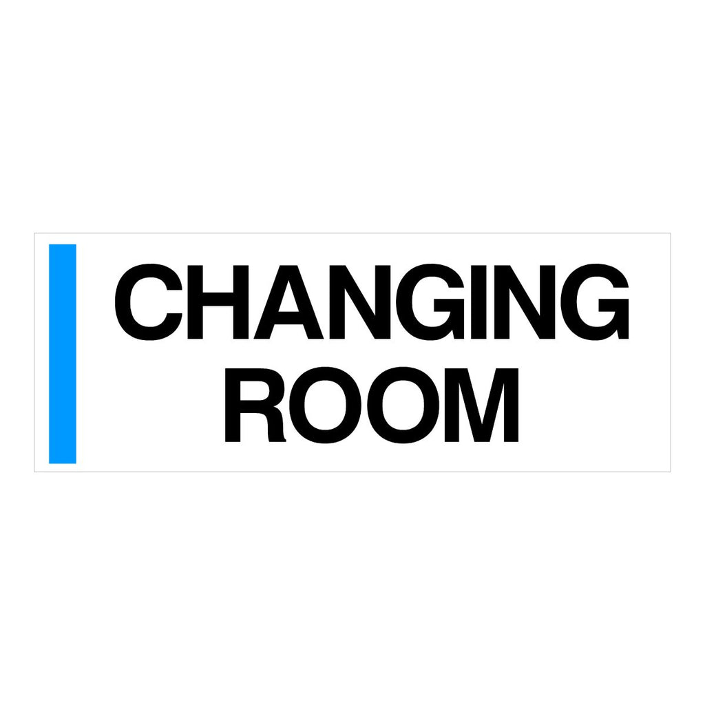 Changing Room Construction Door Sign