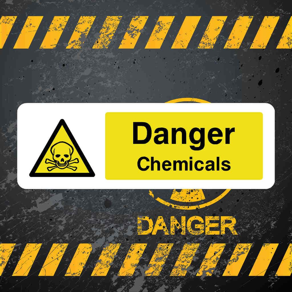 UK Chemical Hazard Sign – ISO & HSE Compliant – The Sign Shed