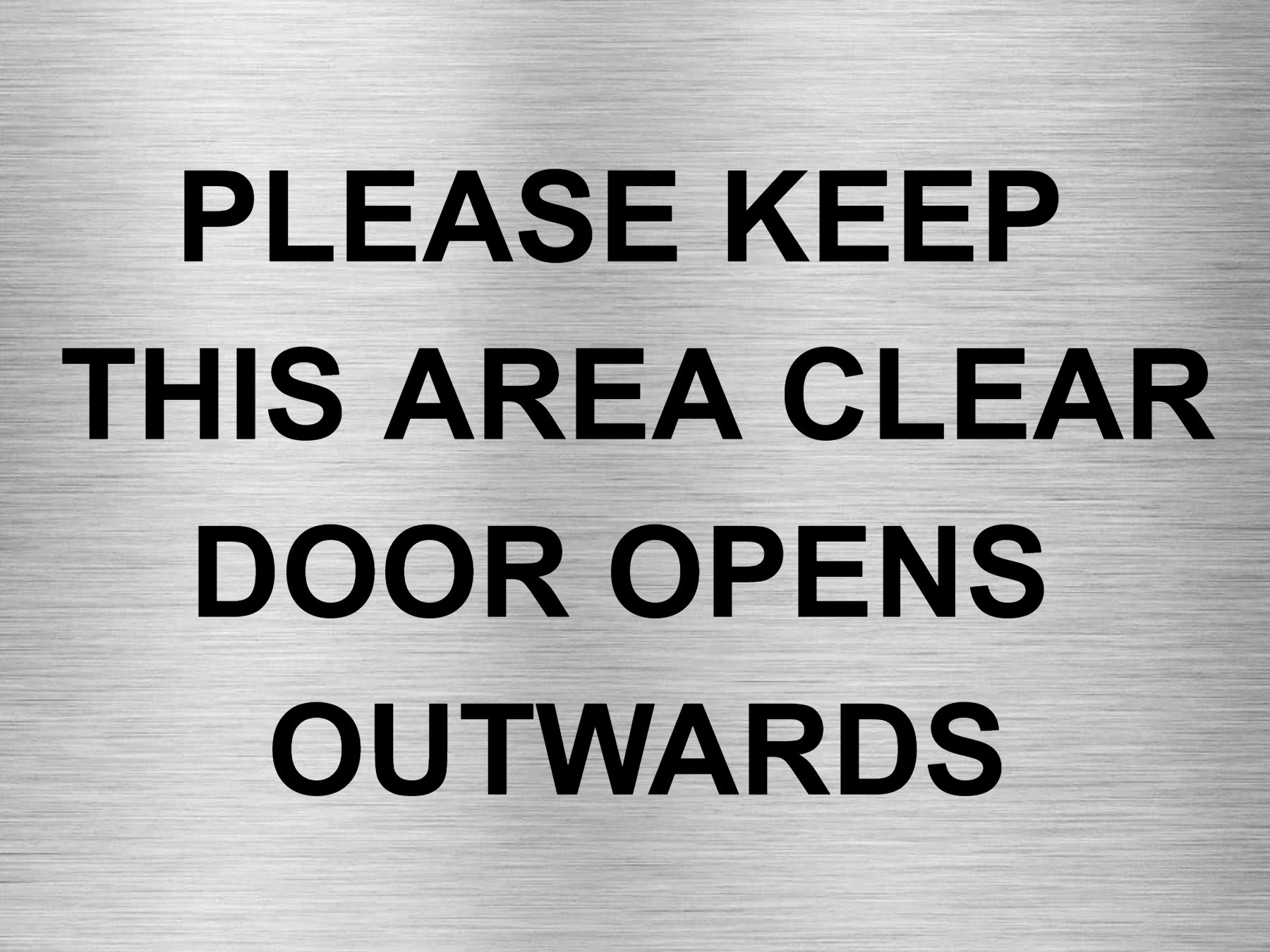 Customised Brushed Silver Sign