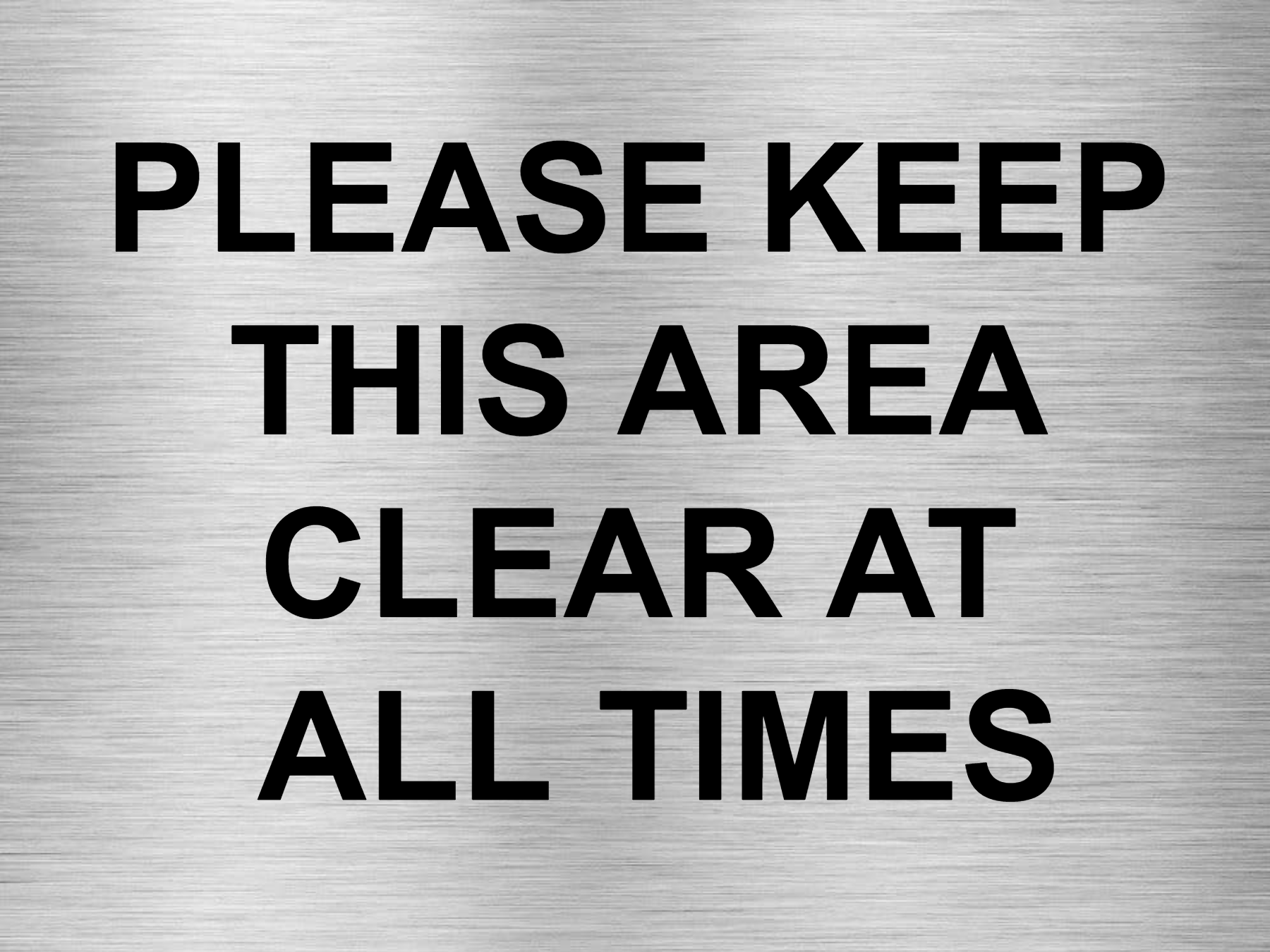 Customised Brushed Silver Sign