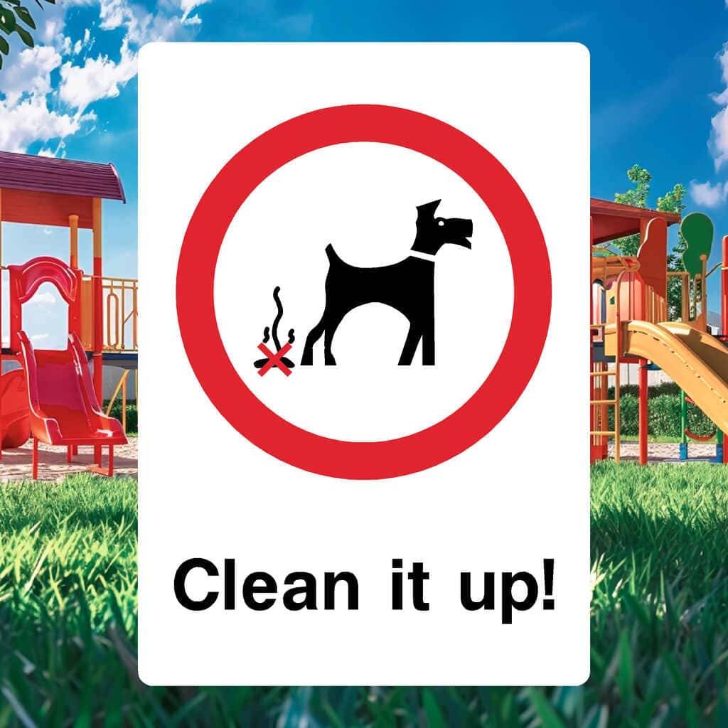 Clean It Up Dogs Sign - The Sign Shed