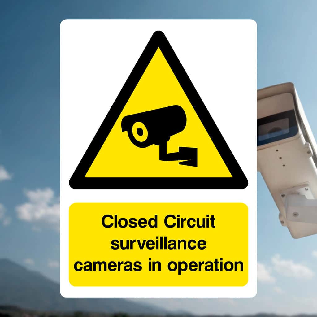 Closed Circuit Surveillance Cameras in Operation Sign - The Sign Shed