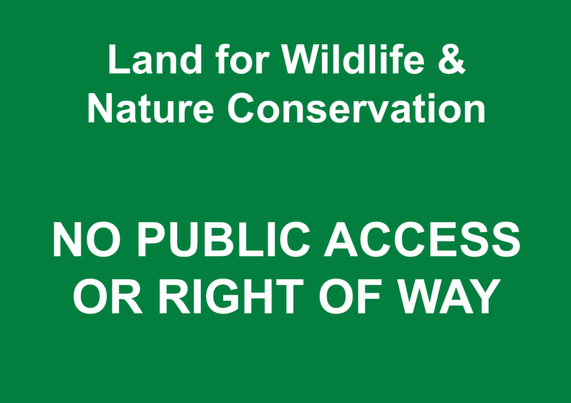 Custom Green Sign Landscape