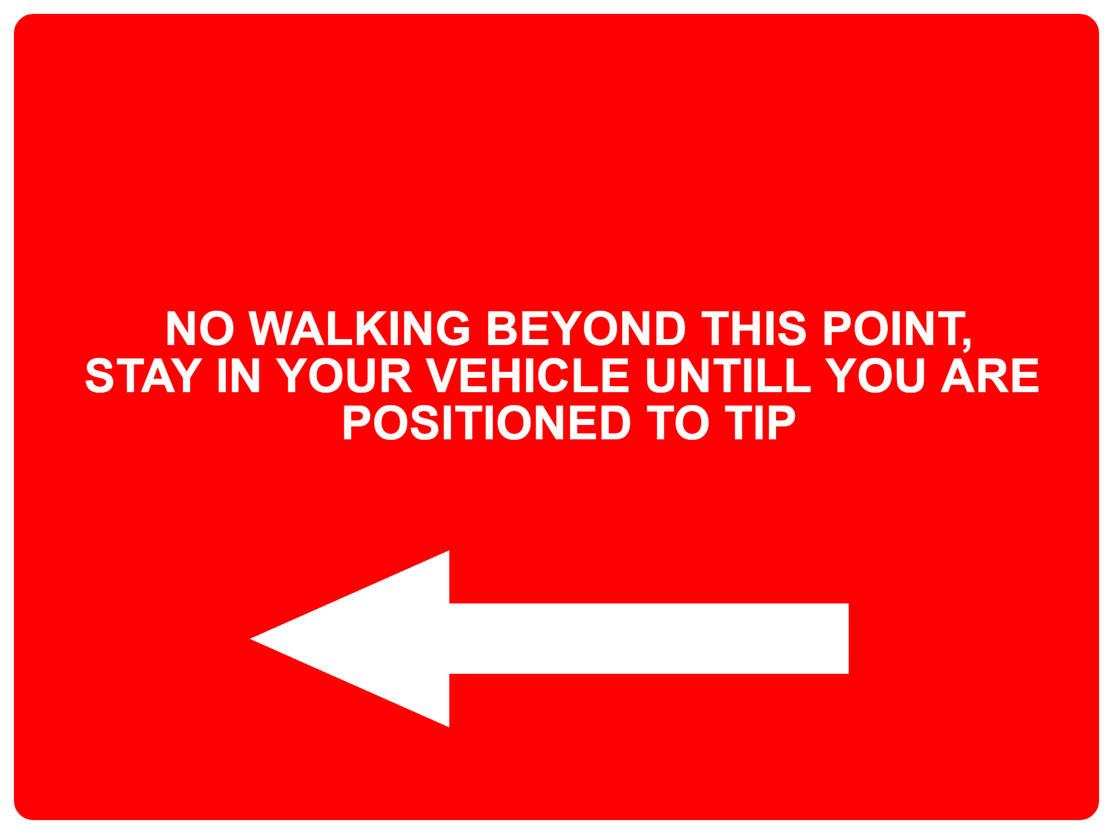 Custom Red Sign Right Arrow Landscape