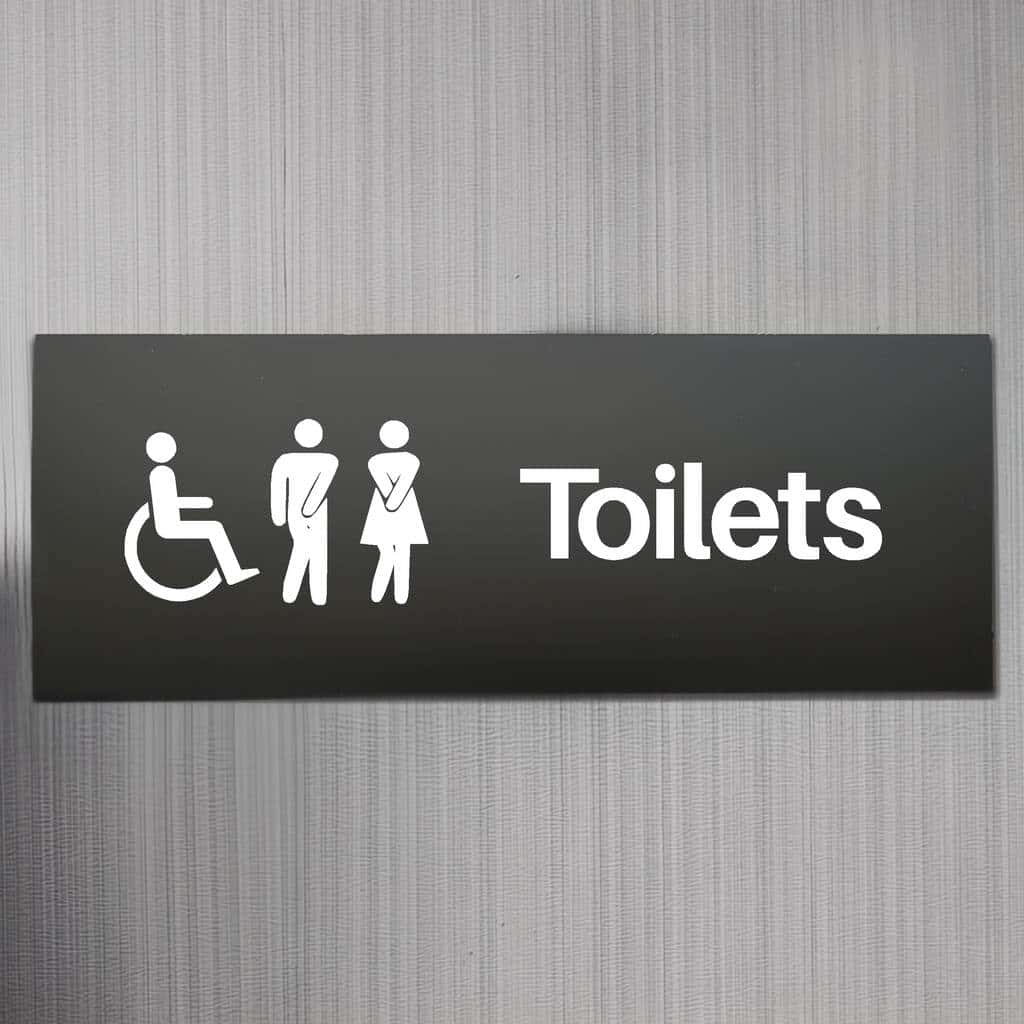 Basic Disabled Wc Sign Toilet Unisex Disabled Sign – The Sign Shed