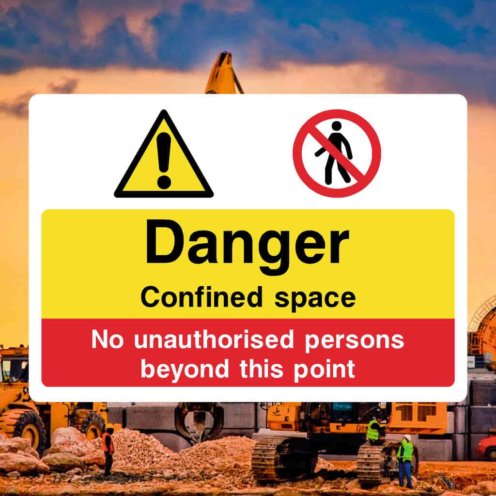 Confined Space Multi Sign – Safety Warning Sign